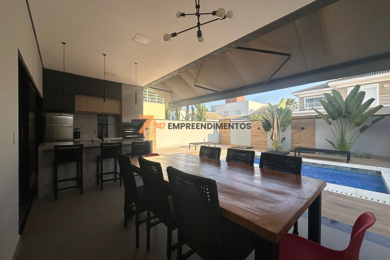 Área gourmet + piscina